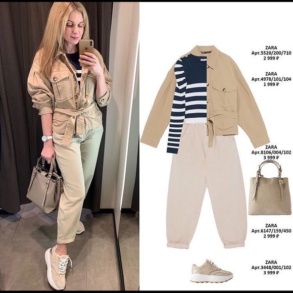 Zara Tan Belted Jacket with Pockets #Cybermondaysale - Picture 3 of 12